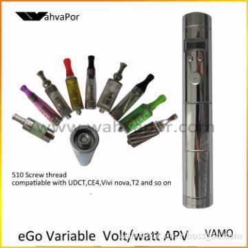E-cigarette  with metal button VV Mod VAMO for factory price
